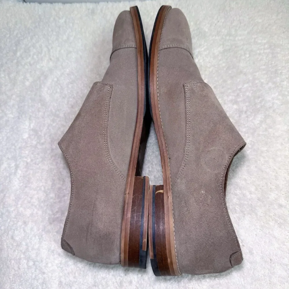 H&M SUEDE UPPERS AND LEATHER LINING MONKSTRAP US SIZE 11.5M MADE IN PORTUGAL